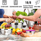 5-Piece Stainless Steel Nesting Set – Smart, Sleek, and Space-Saving