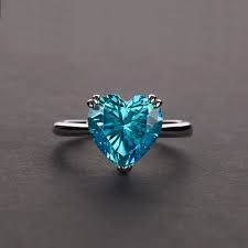 Blue Heart Diamond Metal Ring – Elegant. Dazzling. Timeless.