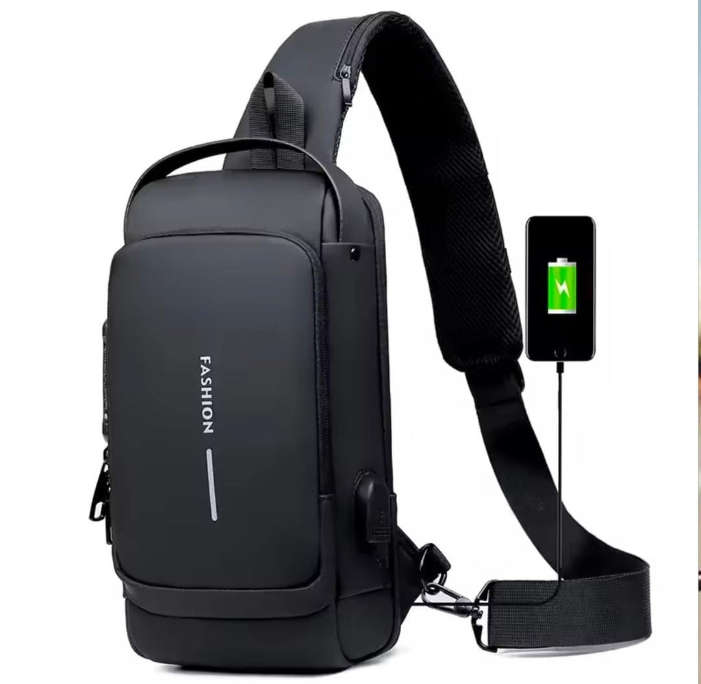 Anti Theft Cross Body Bag (Size: 12.2x6.69x2.76")