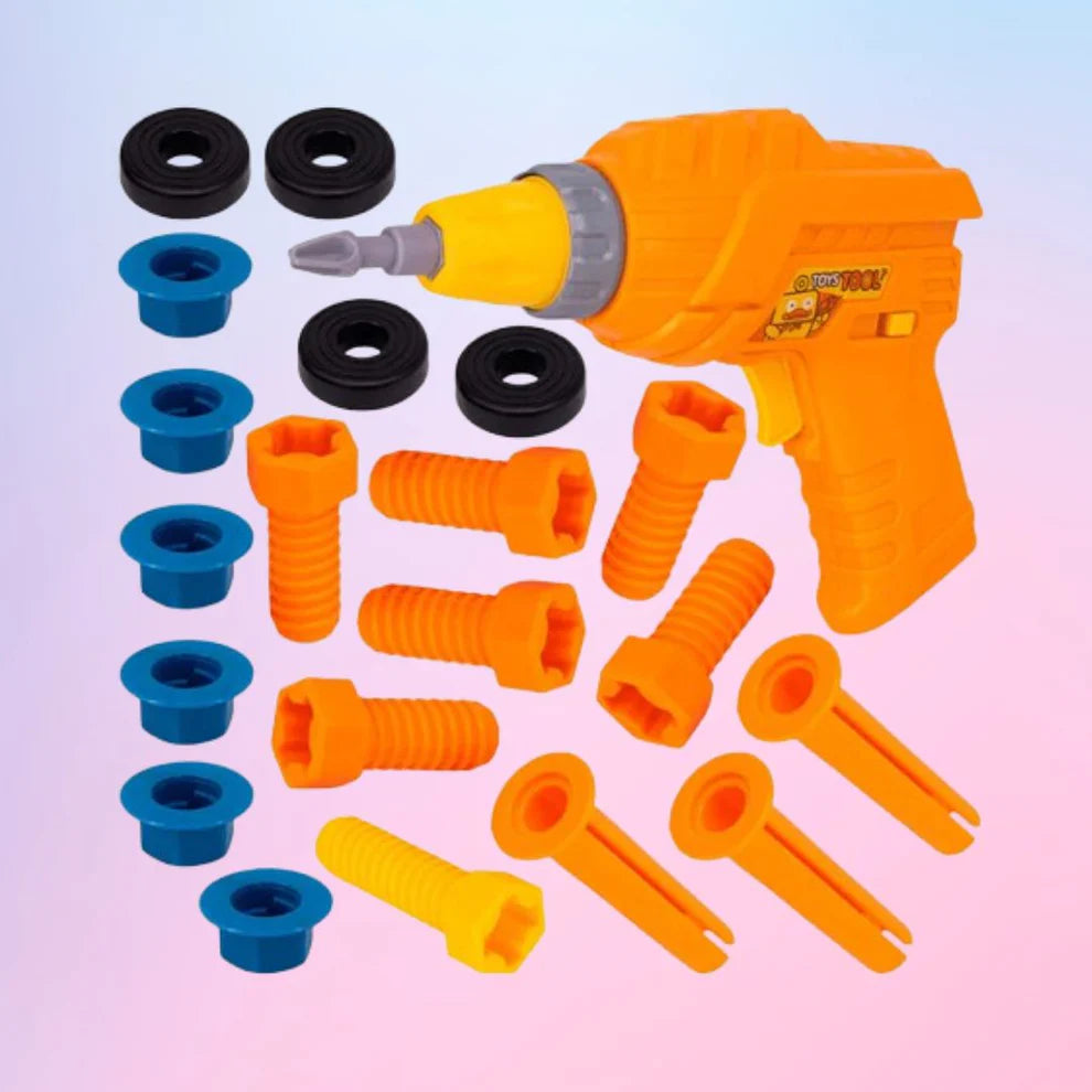 Tool Box with Electric Drill – Kids Construction Toy Set